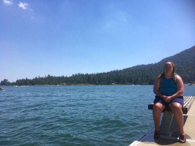 Missy at the dock